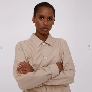 Organic Basics Women Cotton Oxford Overshirt Small